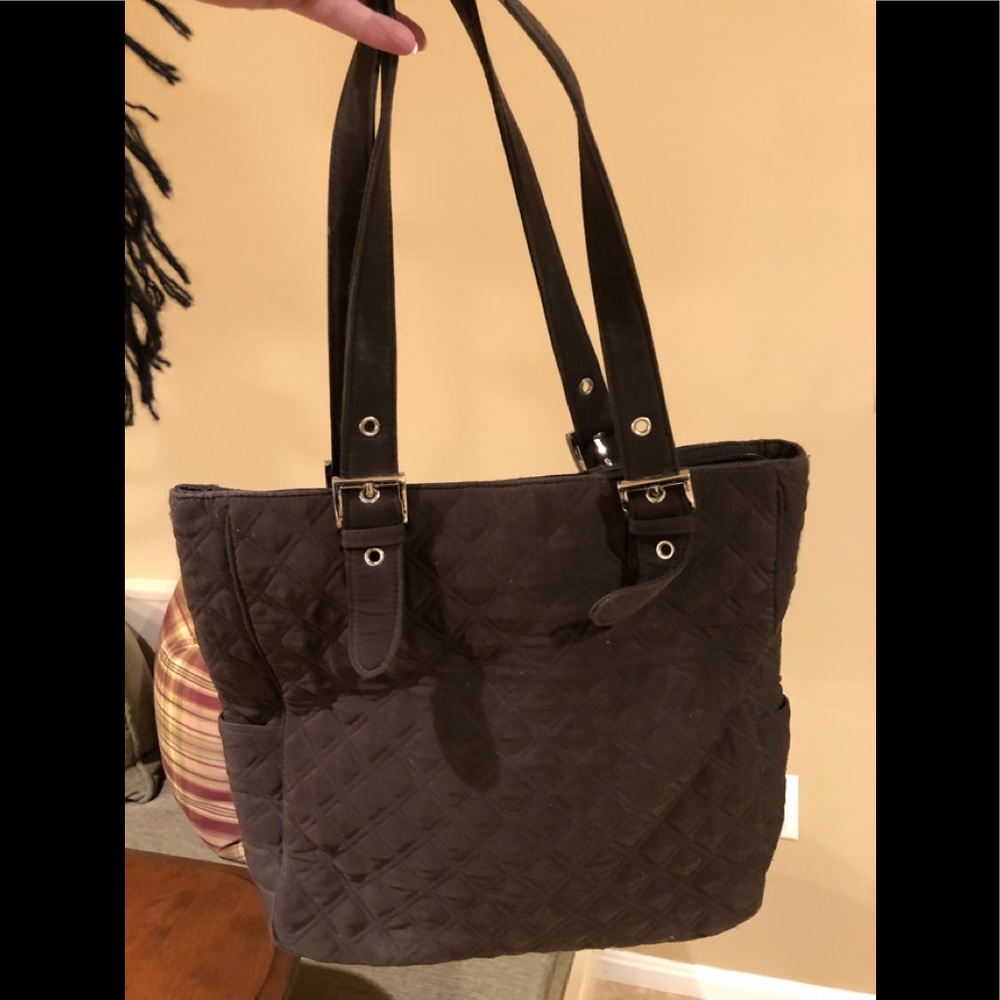 Vera Bradley brown cloth tote
